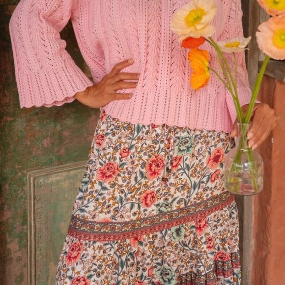 ARNHEM Organic Cotton Pink Gardenia Jumper Sweater - Picture 4 of 15